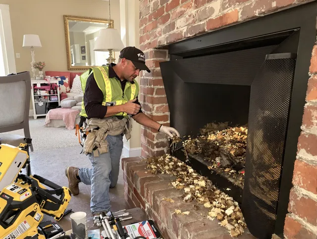 Safe screening installation by Wesley Chapel Chimney Sweep in Wesley Chapel, FL