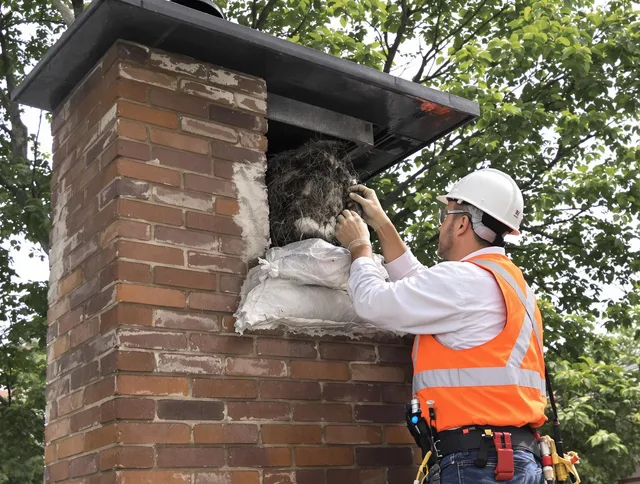 Humane removal of debris and animals by Wesley Chapel Chimney Sweep in Wesley Chapel, FL