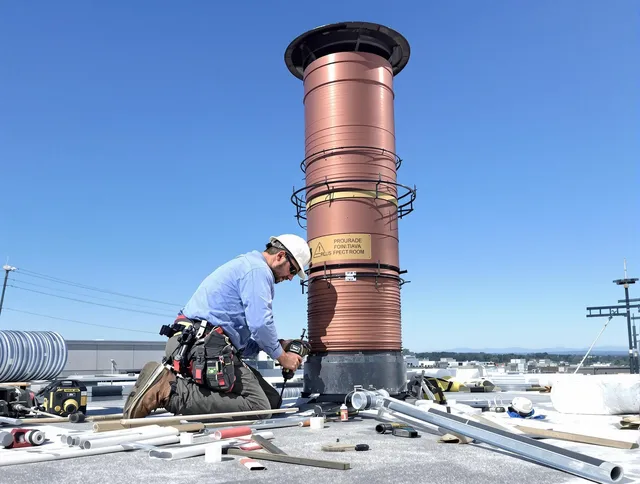 Installed chimney liner by Wesley Chapel Chimney Sweep in Wesley Chapel, FL