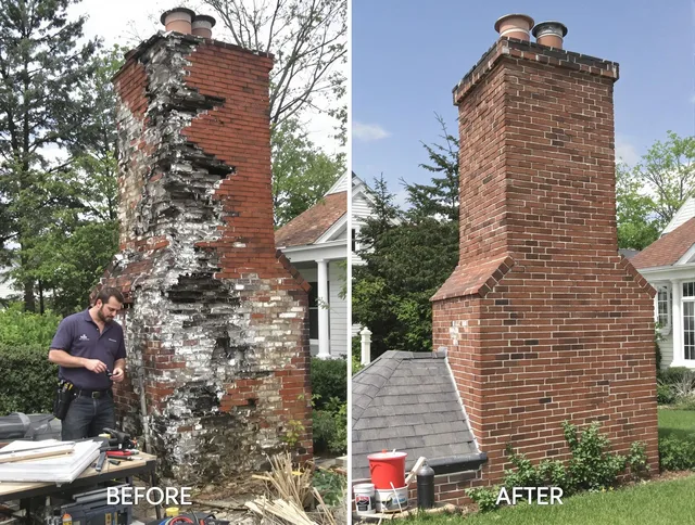 Wesley Chapel Chimney Sweep performing a full chimney restoration in Wesley Chapel, FL