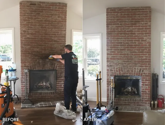 Finished chimney sweeping service by Wesley Chapel Chimney Sweep in Wesley Chapel, FL