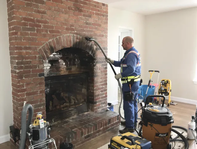 Wesley Chapel Chimney Sweep expert performing detailed chimney sweep in Wesley Chapel, FL