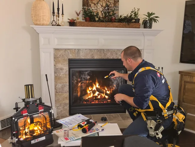 Safety-focused fireplace inspection by Wesley Chapel Chimney Sweep in Wesley Chapel, FL