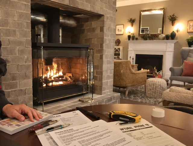 Wesley Chapel Chimney Sweep verifying fireplace safety measures in Wesley Chapel, FL