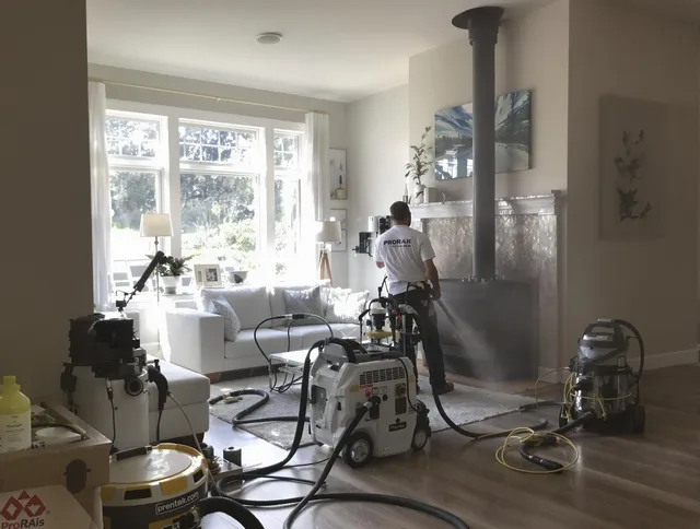 Soot removal service by Wesley Chapel Chimney Sweep for a fireplace in Wesley Chapel, FL